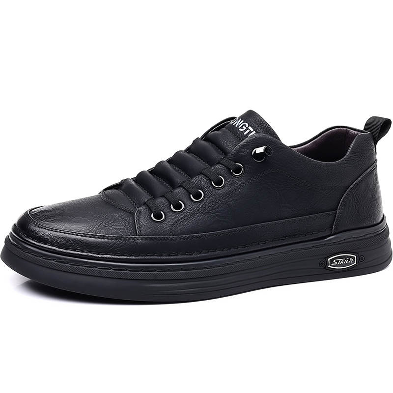 POPULAR ROUSE PR Cow Split Leather Low top Skateboard Shoes Men's