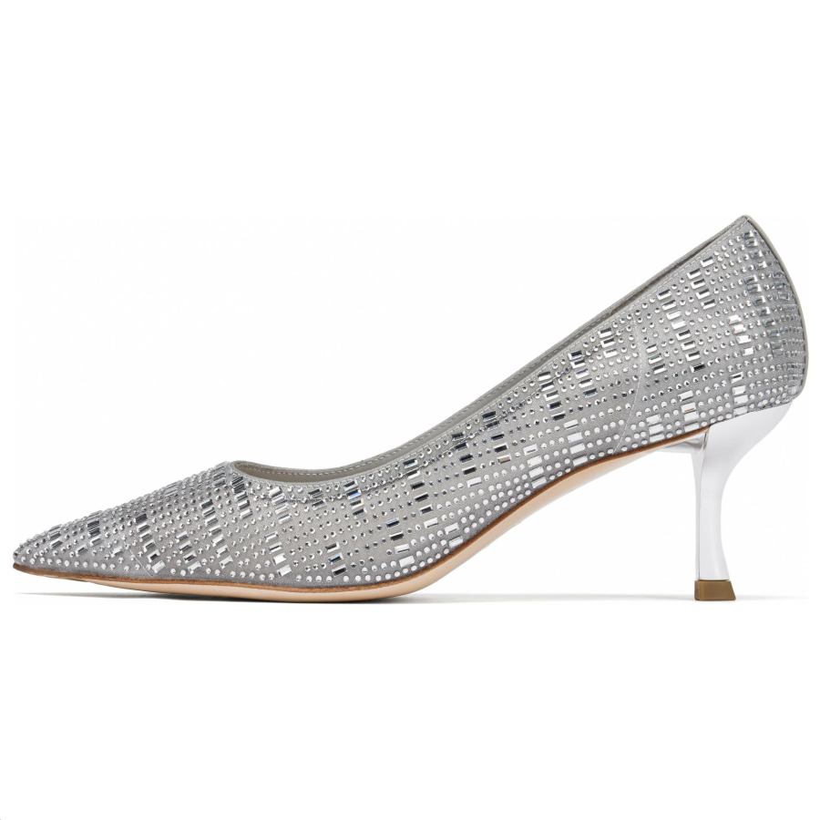 73Hours 73Hours Slim Heel High Heels Women's Silver