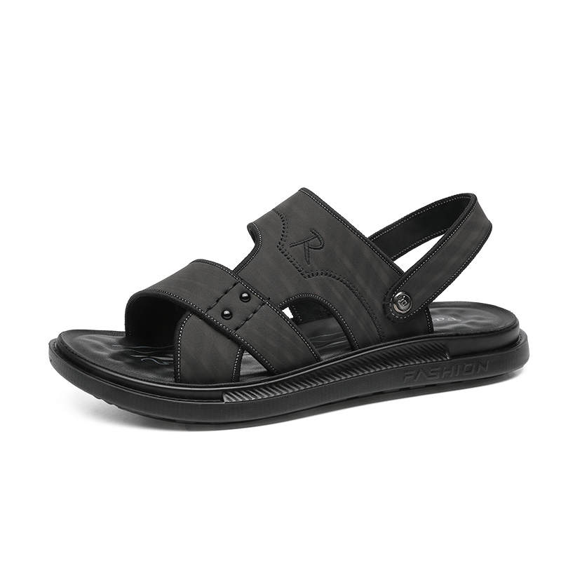 FAPAI Beach Sandals Men's Black