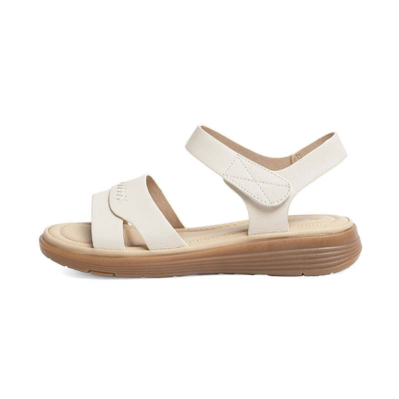 RED DRAGONFLY Cow Leather One Strap Sandals 3.5cm Women's Ecru