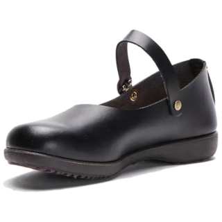 BAKERLOO Microfiber Leather Flat Mary Jane Shoes 2cm Women's