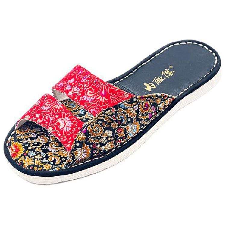 Neiliansheng Odor Resistant, Abrasion Resistant Slide Slippers Women's Black Red