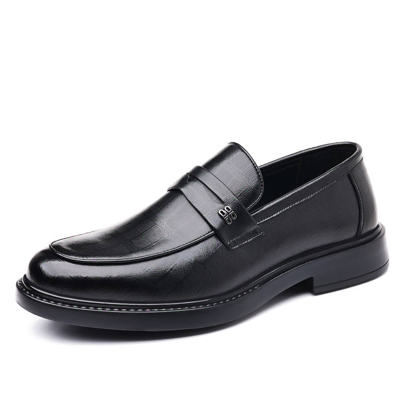 Shanpijiang Dress Shoes Men's Low Top Black/Tea Brown