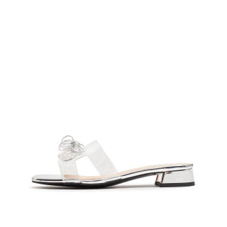 Joypeace Slip Resistant Slip Resistant Slide Slippers Women's Silver