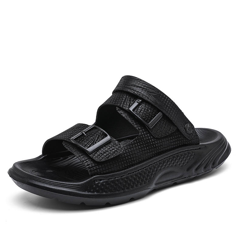 CAOZE Beach Sandals Men's Black Green