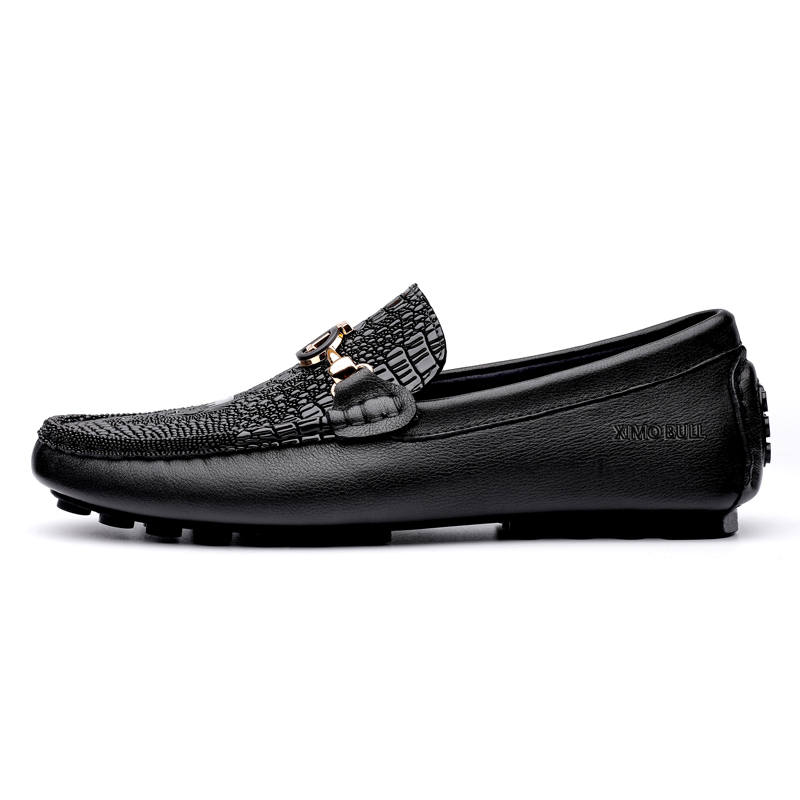 XIMO BULL Top Grain Cow Leather Gommino Loafers