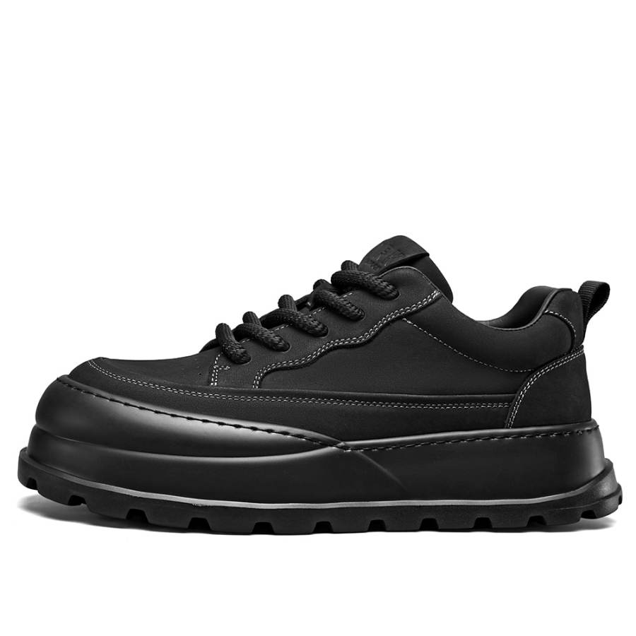 YEARCON Cow Leather Low top Skateboard Shoes Men's