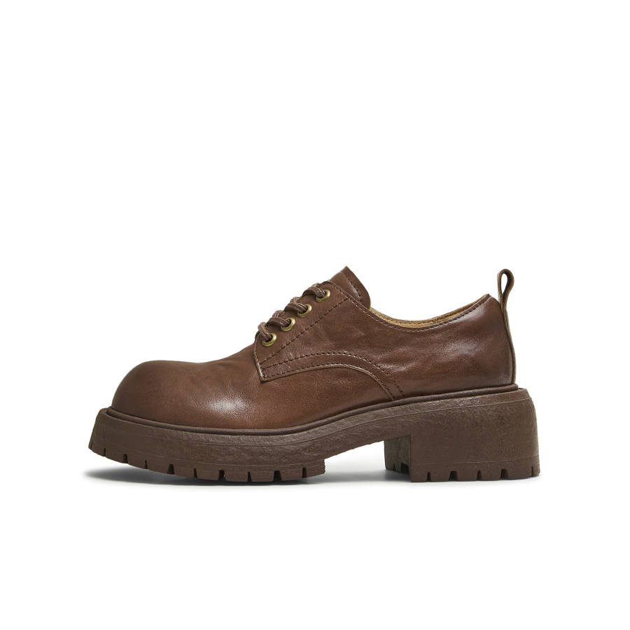 Teenmix Cow Leather Casual Shoes Women's Coffee