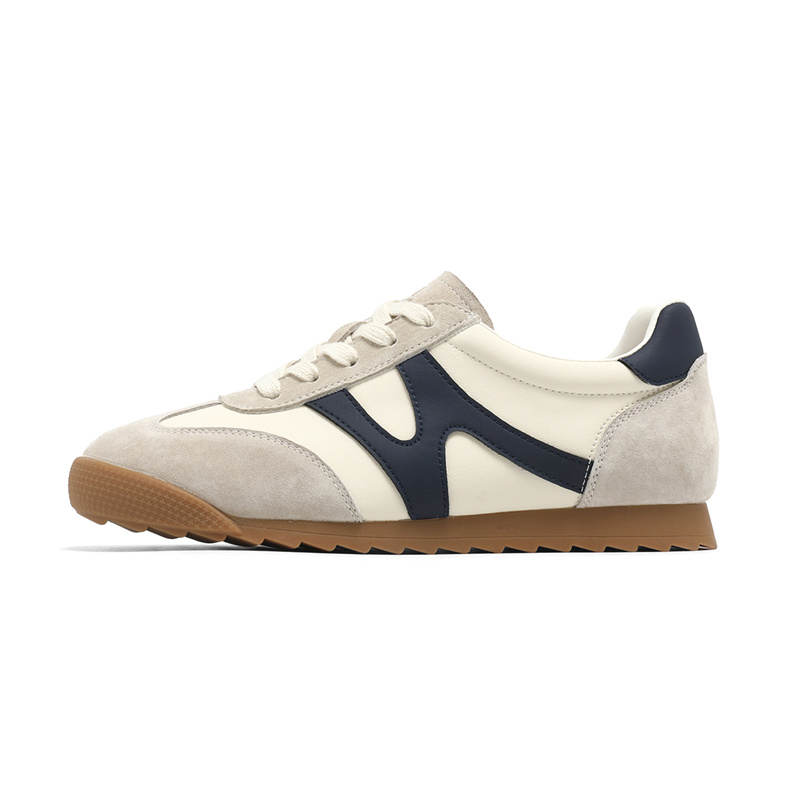 NAVIGARE Small Sailboat Slip Resistant Coverage Low top Casual Shoes Women's Beige Blue