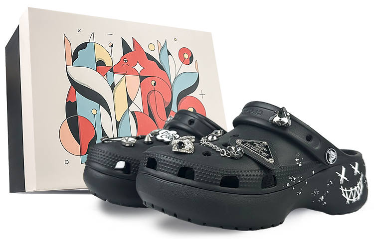 Crocs Crocs Classic Platform Clog EVA Clogs Women's Black