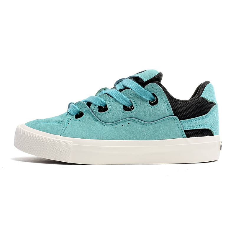CariteSport Skateboard Shoes Unisex Low Top Ice Blue, Green, Gray, Red, Light Blue Plaid, Lake Blue