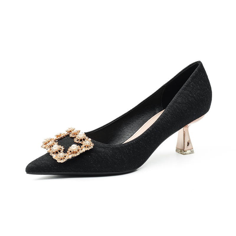 WESTLINK WESTLINK Fabric Slim Heel High Heels Women's