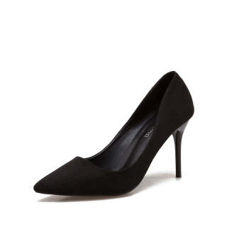 LUNNIFEIYA Pu Slim Heel High Heels Women's