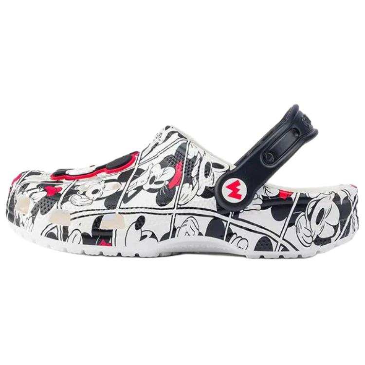 Crocs Crocs x Disney Classic Mickey Mouse And Minnie Mouse Clogs Unisex Black White