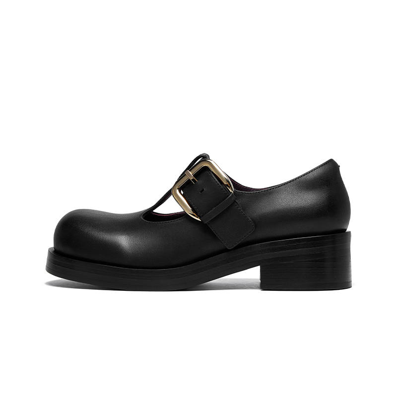 CHERYKALLY Cow Leather Mary Jane Shoes Women's