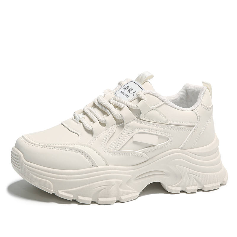 NANJIREN Microfiber Leather Low top Chunky Sneakers Women's
