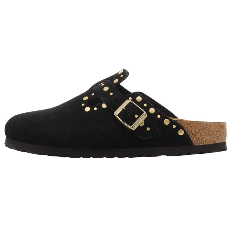 Birkenstock Boston Rivets No Special Function Closed Toe Slippers Women's Black Regular Loose Fit