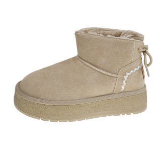 ANNAI Thermal Abrasion Resistant Height Increasing Coverage Minimalist Fashion Short Snow Boots Women's