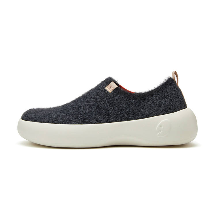 U.IN Toledo Family Black Gray Collection Low top Casual Shoes Unisex Black Gray