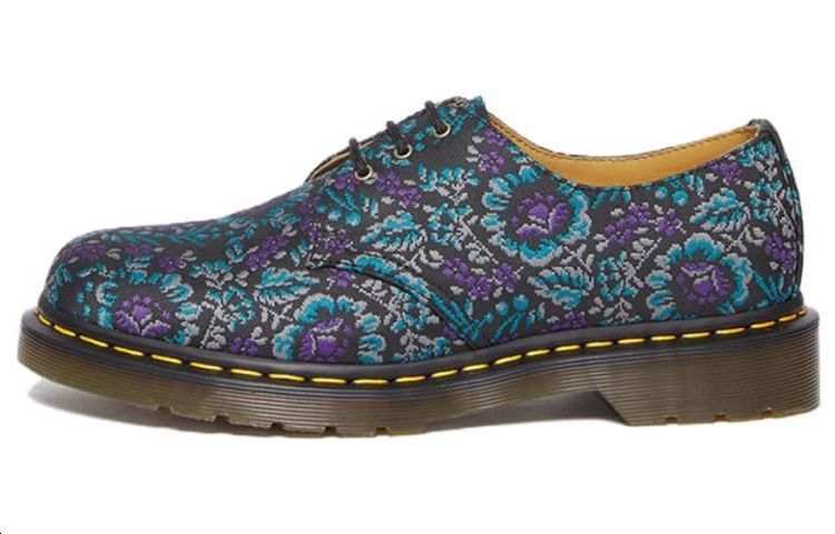 Dr.Martens Dr. Martens 1461 Floral Jacquard Oxord Shoes 'Black Purple' Women's