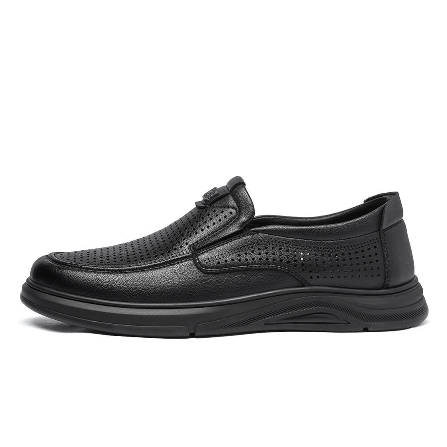 Mulinsen Synthetic Leather Casual Shoes Men's Black