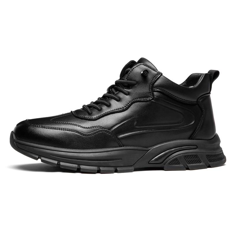 JOSINY Slip Resistant, Abrasion Resistant, Breathable, Lightweight, Thermal Low top Casual Shoes Men's Black