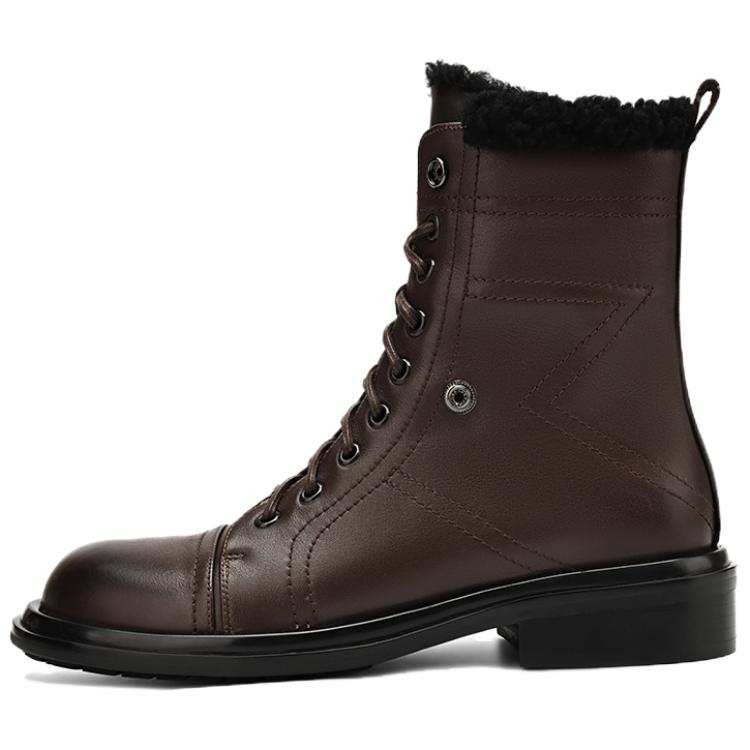 Rosa Bianca Top Grain Cow Leather Thermal Height Increasing Thermal Height Increasing Crew Snow Boots Women's