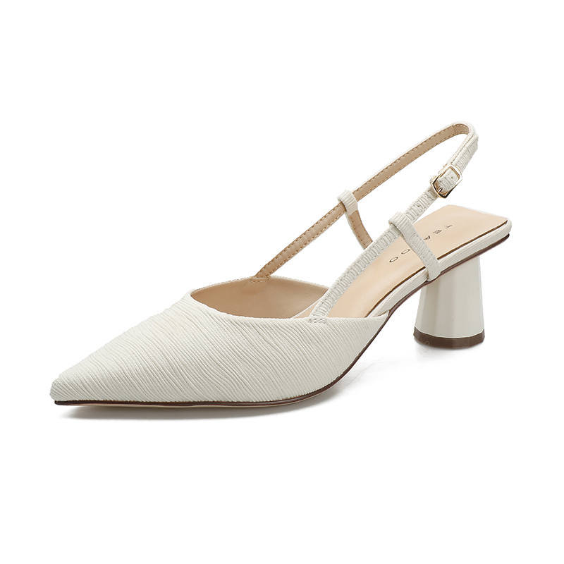 TATAYA Silk Chunky Heel High Heels 6CM Women's