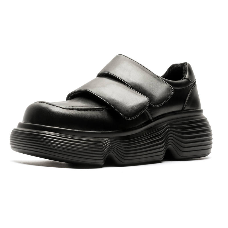 KAQIAODI Microfiber Leather Casual Shoes Men's Black