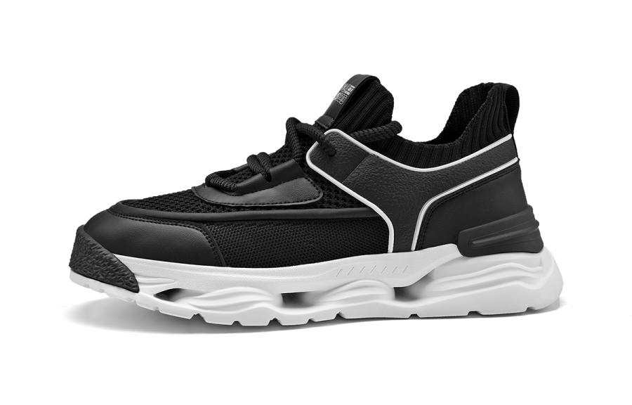 HLA Outdoor Breathable Mesh Athletic Shoes Height Increasing Abrasion Resistant Versatile Casual Shoes Men's