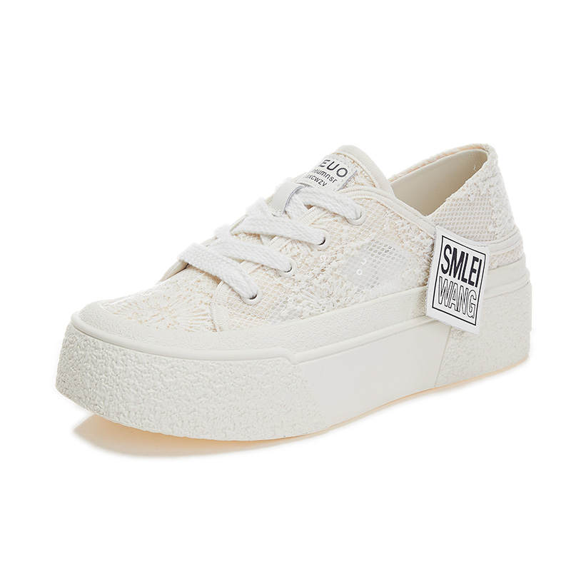 Zdwo Mesh Cushioning Slip Resistant Abrasion Resistant Breathable Low top Skateboard Shoes Women's