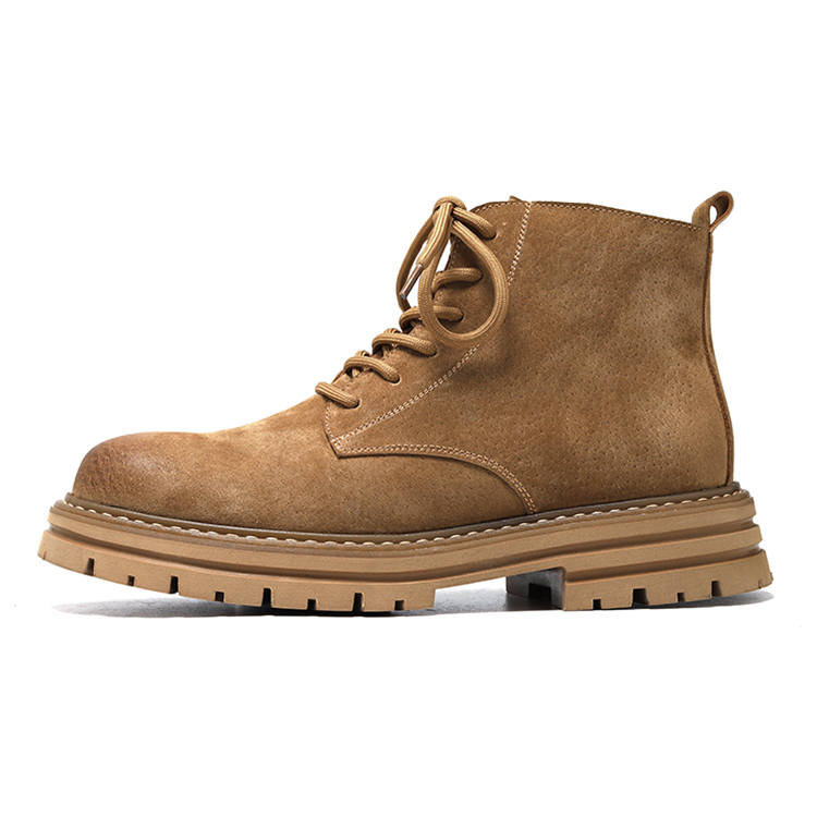 GZZ GZZ Combat Boots Men's Gray, Yellow
