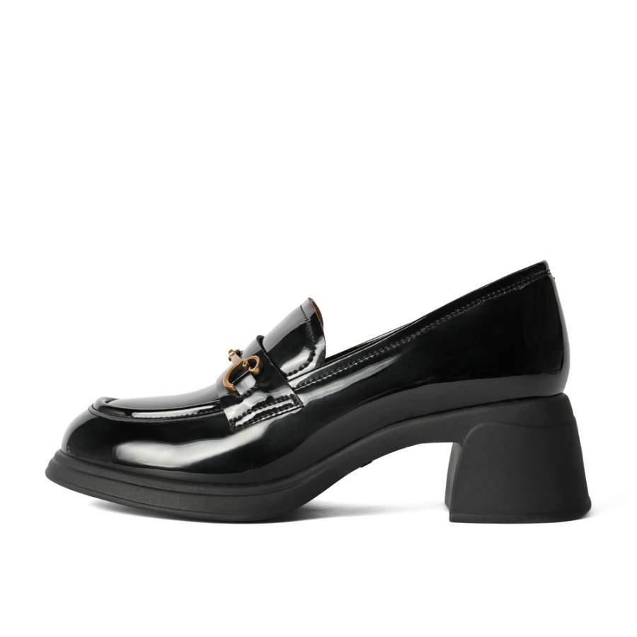 BELLE Synthetic Leather Loafers 5.5cm Women's