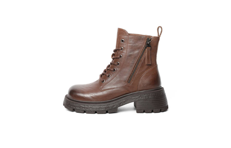 BELLE BELLE Combat Boots Women's Black, Coffee
