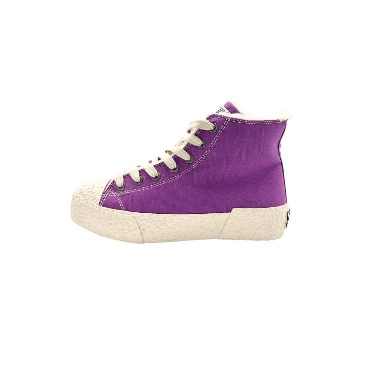 QIANJIN High top Canvas Shoes Women's Purple