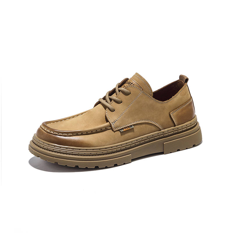 Hautton Jeans Top Grain Cow Leather Casual Leather Shoes Men's