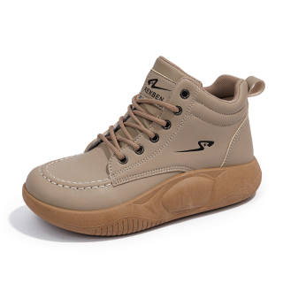RENBEN1986 Slip Resistant Abrasion Resistant Mid top Casual Shoes Women's Brown