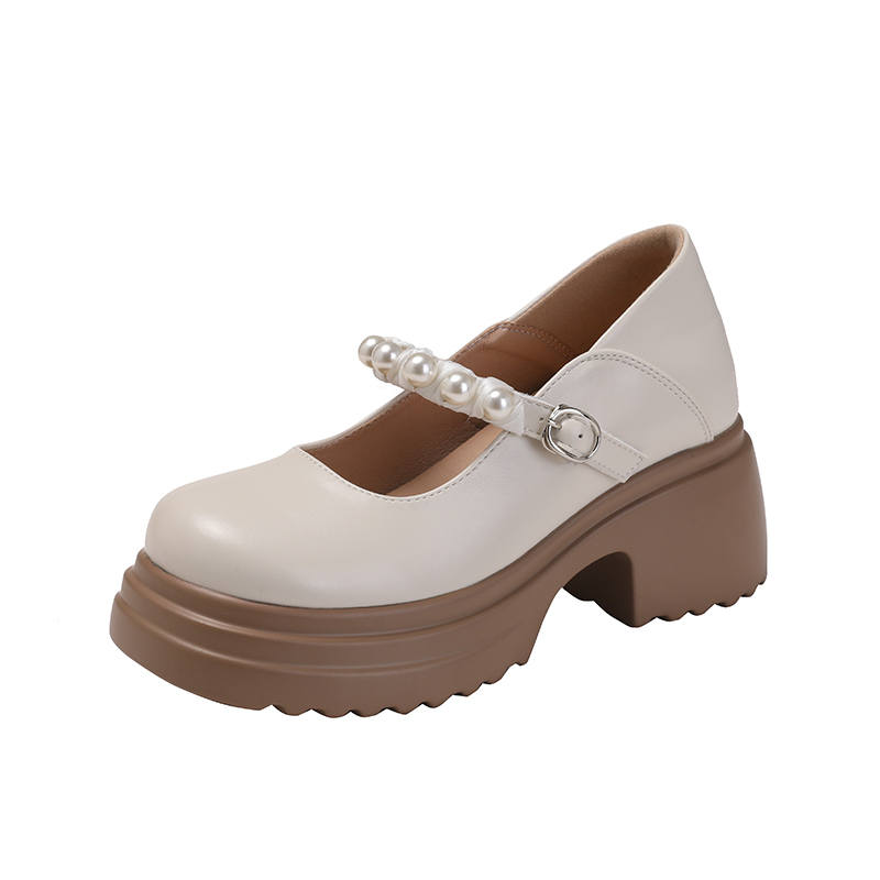TATAYA Microfiber Leather Platform Mary Jane Shoes Women's