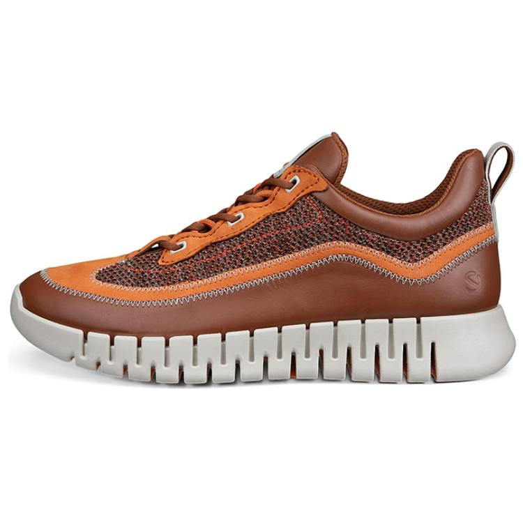 Ecco Cow Leather Slip Resistant Abrasion Resistant Slip Resistant Abrasion Resistant Low top Casual Shoes Men's