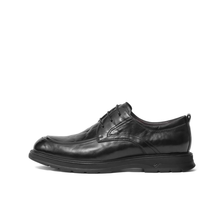 BELLE Casual Leather Shoes Men's Low Top Brown, Black
