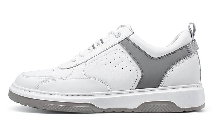 He Jinchang Low top Skateboard Shoes Men's Ecru