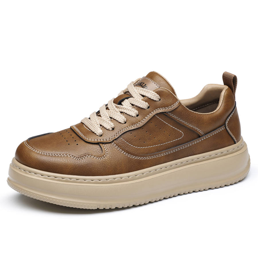 Tonlion Men's Casual Shoes Men's Khaki