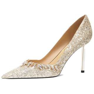 MIZAIJIA Pu High Heels Women's Light Gold