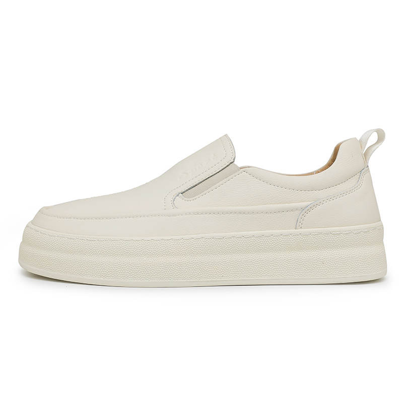 PEHL Cow Leather Cushioning Abrasion Resistant Cushioning, Wear Resistant Low top Skateboard Shoes Men's