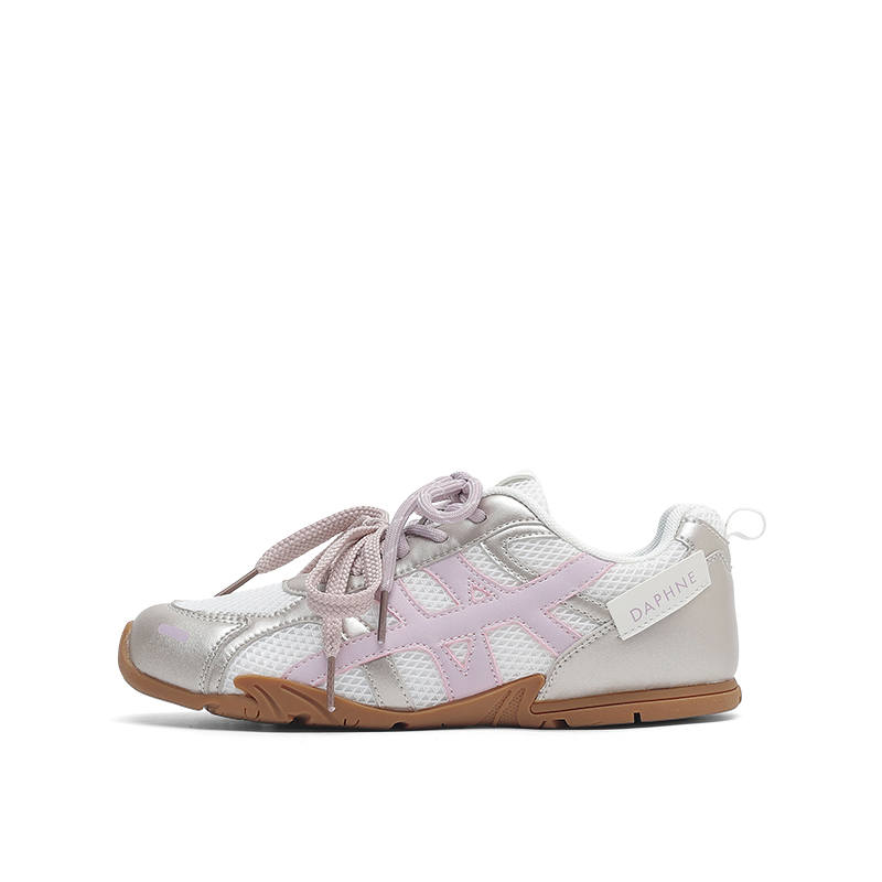 DAPHNE Synthetic Leather Abrasion Resistant Breathable Abrasion Resistant Breathable Low top Casual Shoes Women's Pink