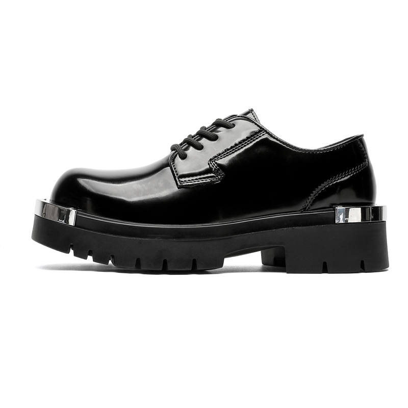 CHILANG CHILANG Microfiber Leather Casual Shoes Men's Black