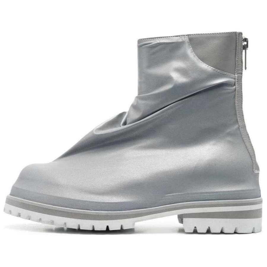 424 424 Pleated Marathon Boot 'Silver'
