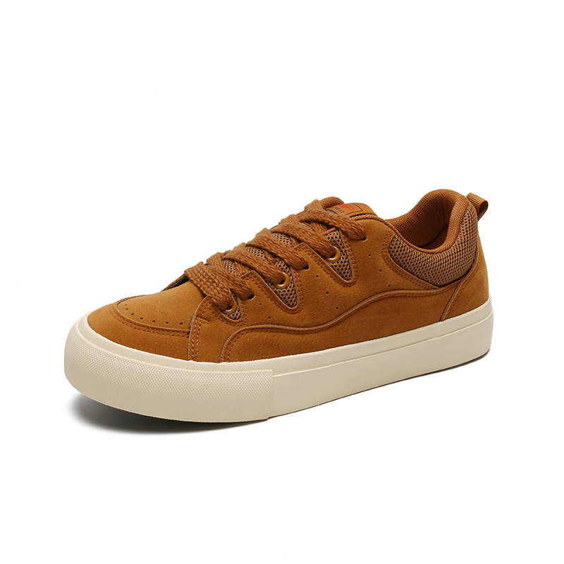 DAOTUSEN Artificial Leather Slip Resistant Abrasion Resistant Low top Skateboard Shoes Men's