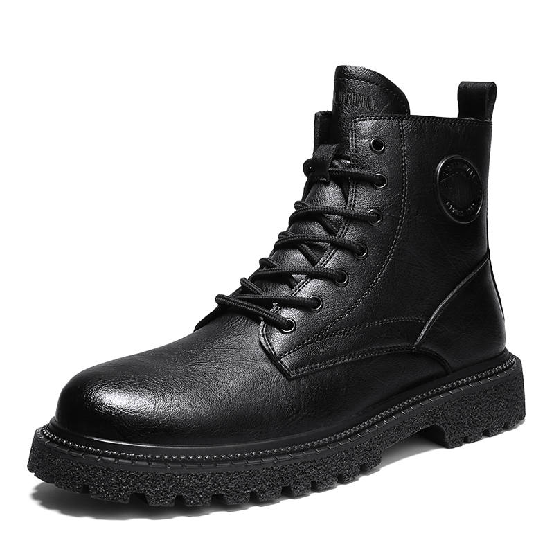DUNNU DUNNU Combat Boots Men's Black/Gray
