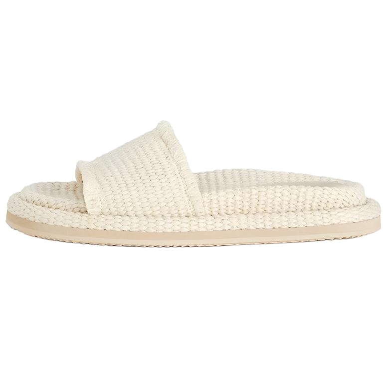 ALIAS MAE Rubber Odor Resistant, Abrasion Resistant Slide Slippers Women's White